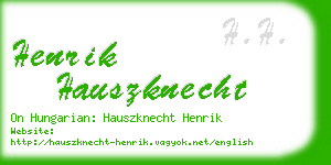 henrik hauszknecht business card